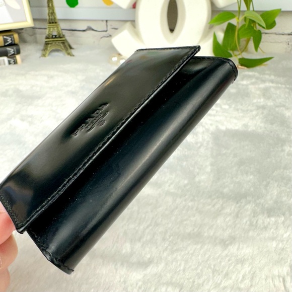 Prada Matte Black Patent Leather Key Cles wallet - Picture 9 of 12